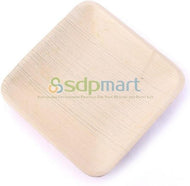 SDPMart Premium Leaf Plates -8” Square Plate - 25 Nos