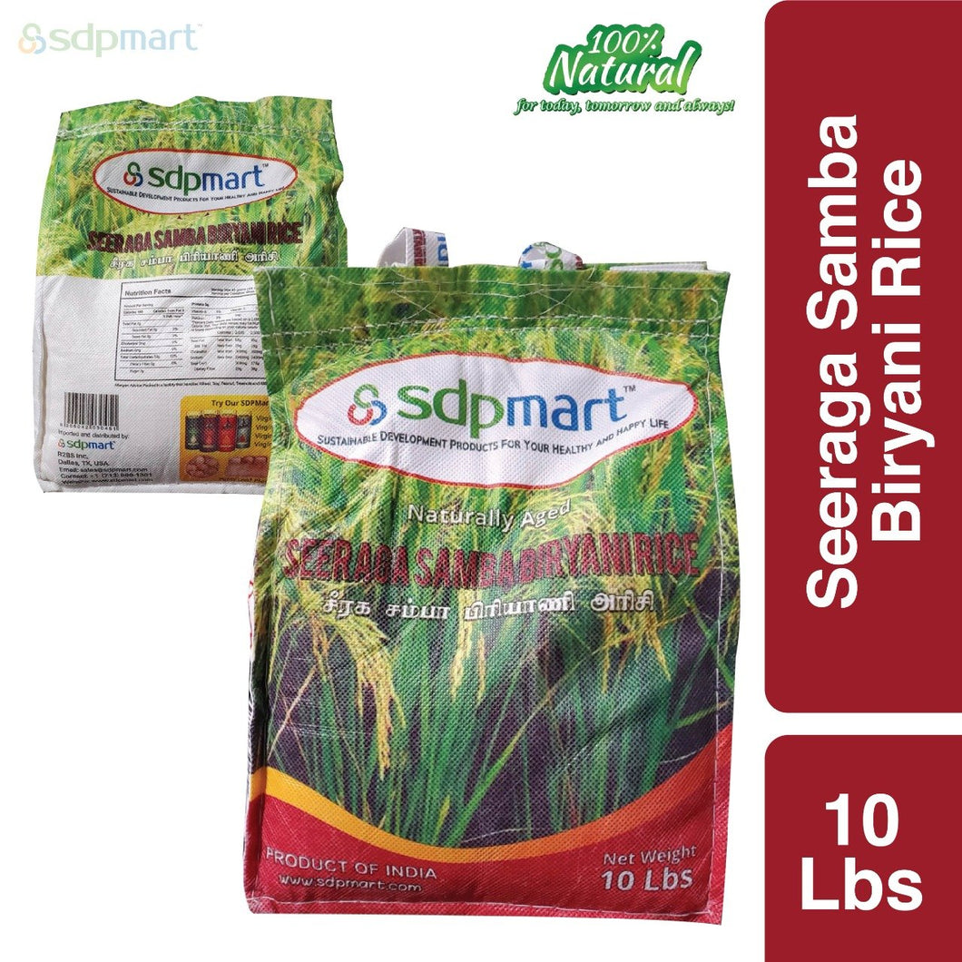 SDPMart Premium Seeraga Samba Rice - 40 Lbs